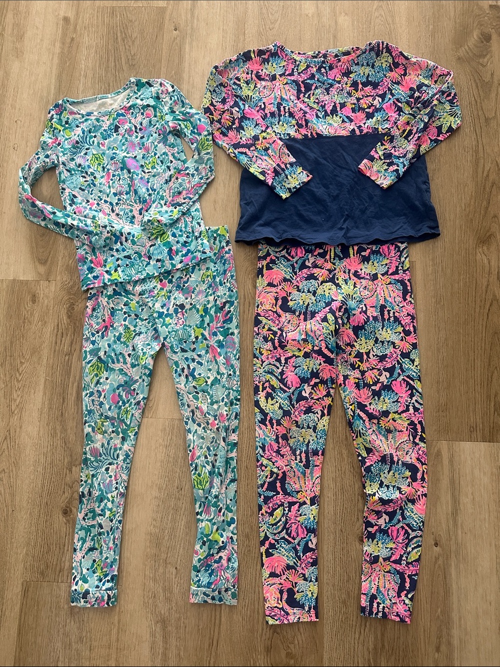 Lilly Pulitzer Girls' Bundle (1) Floral Pajama Set and (1) Casual Wear